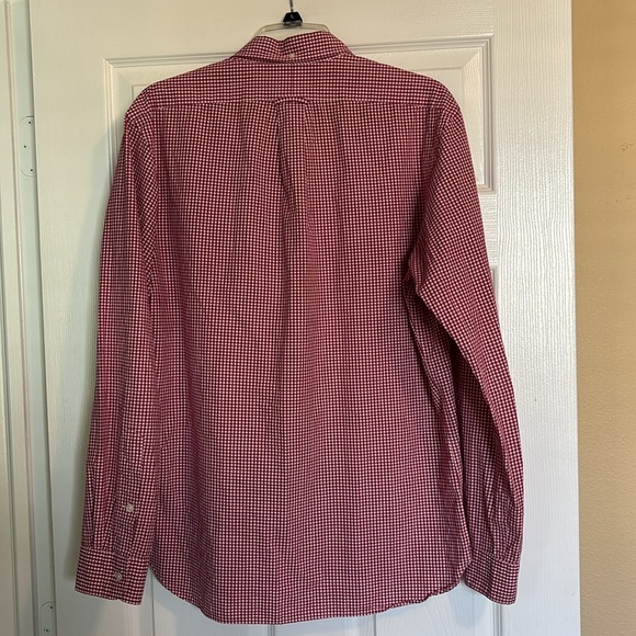 Ralph Lauren men’s red and white long sleeve button down shirt size medium - Picture 6 of 9